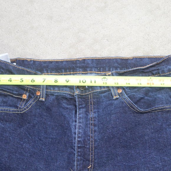 Levi's 505 Size 38x32 Dark Blue Wash Jeans EUC - Like New - Picture 3 of 9